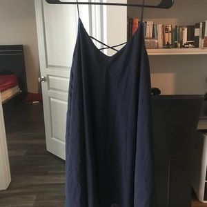 Small navy dress